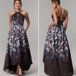 Morgan &Company Mikado Hi low dress